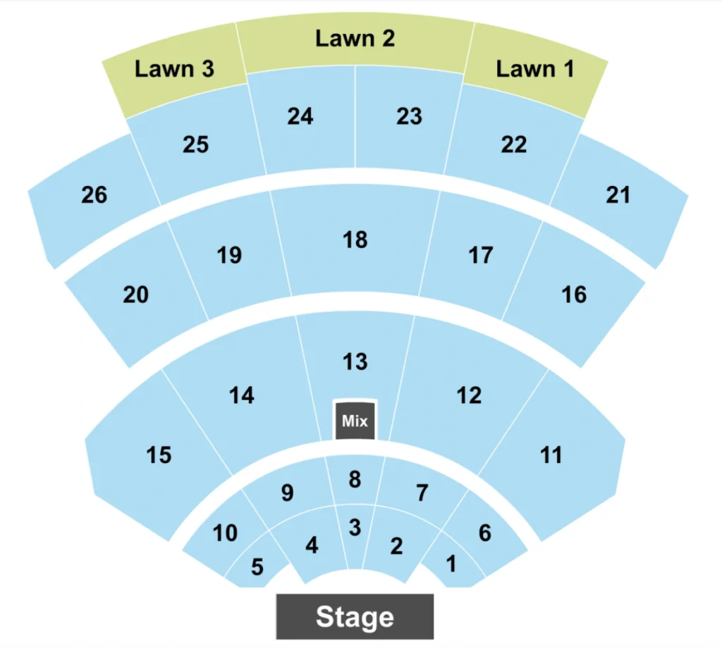 BankPlus Amphitheater Seating Chart